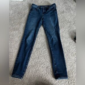 American Eagle Dark Wash High Rise Skinny Jeggings The Dream Jeans Size 4
